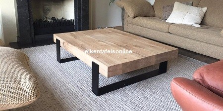 Mew Mew Habitat Wolkenkrabber Eiken salontafel Robuust - Kwaliteit - Bij eikentafelsonline