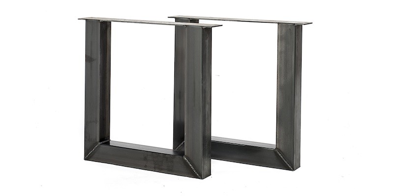 Boomstamtafel Suar metalen U poot