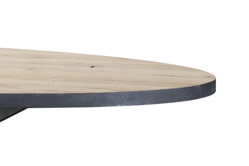 Eiken salontafel Ovaal