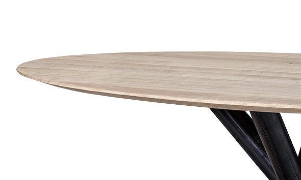 Eiken salontafel Ovaal