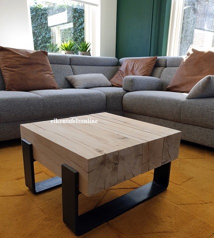 Eiken salontafel Robuust