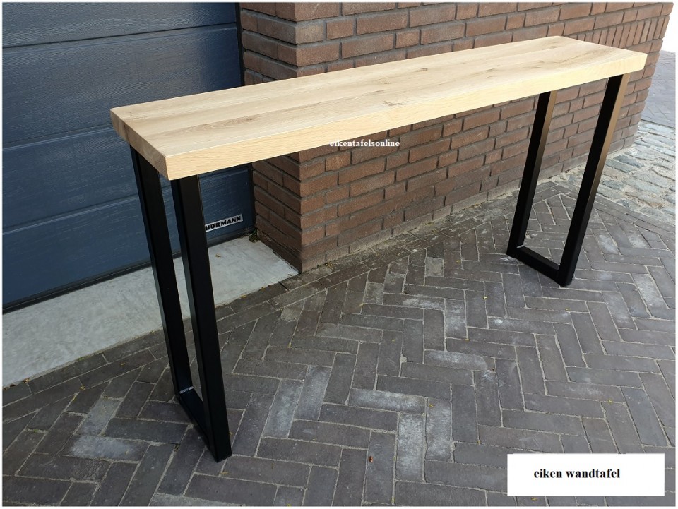 Eiken wandtafel 1 - sidetable