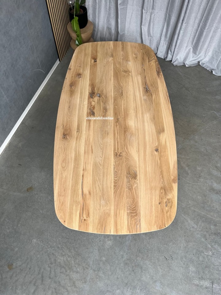 Eiken tafel Deens Ovaal - Matrix 5x5