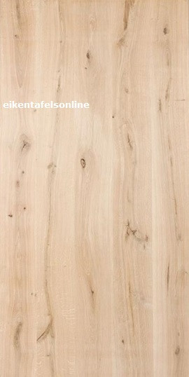 Eiken tafel - 4 cm dik - eiken H poot 10x10