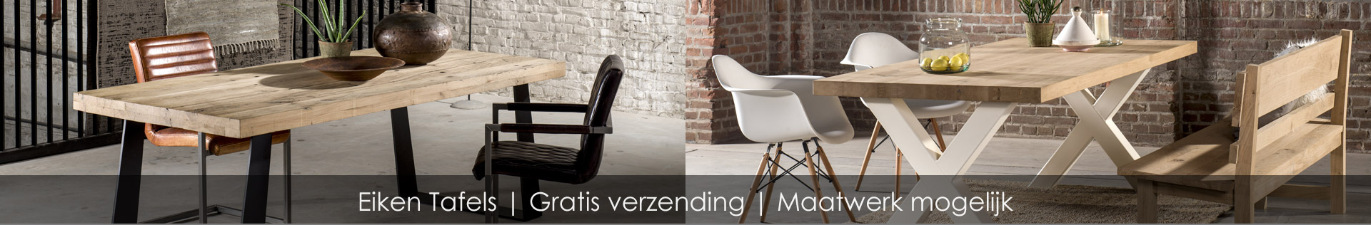 Eiken tafel kopen? Sterk in maatwerk | Bij Eikentafelsonline.nl
