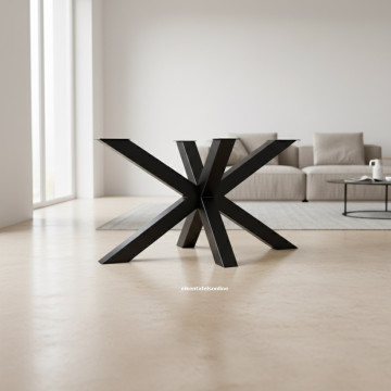 Metalen tafelpoot - Matrix model - diverse maten - zwart