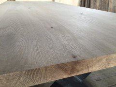 Eiken tafelblad vierkant - 4,5 cm dik